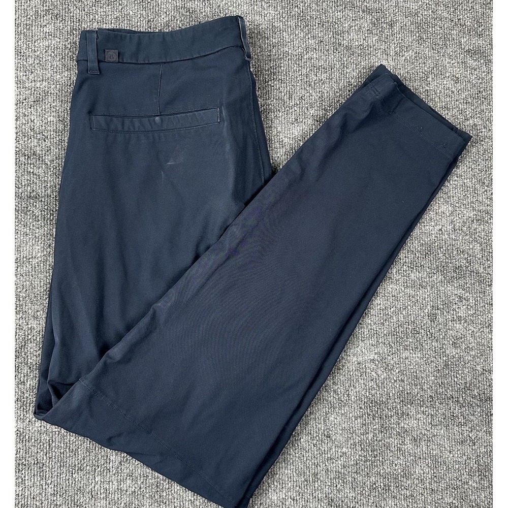 Lululemon Commission Slim Warpstreme Tech Navy Blue Pants‎ 33( 34W x 32L )